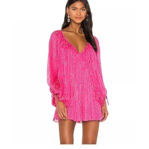 TULAROSA Nola Romper Revolve Raspberry Sorbet Mini Small